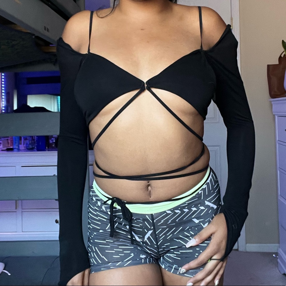 Dolls kill wrap crop top